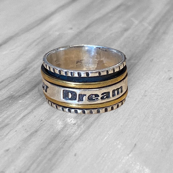 YUGNA Silver Hebrew Spinner Ring, Bible Ring, Jewish Wedding Ring, Blessing  Ring for Women, Wide Band Ring, Boho Ring, 925 Silver Israel Jewelry, 5.5,  Silver, gemstone : Amazon.ca: Clothing, Shoes & Accessories